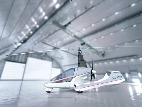 Gyroplane NISUS in hangar Gyroplane NISUS in hangar