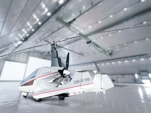 Gyroplane NISUS in hangar Gyroplane NISUS in hangar